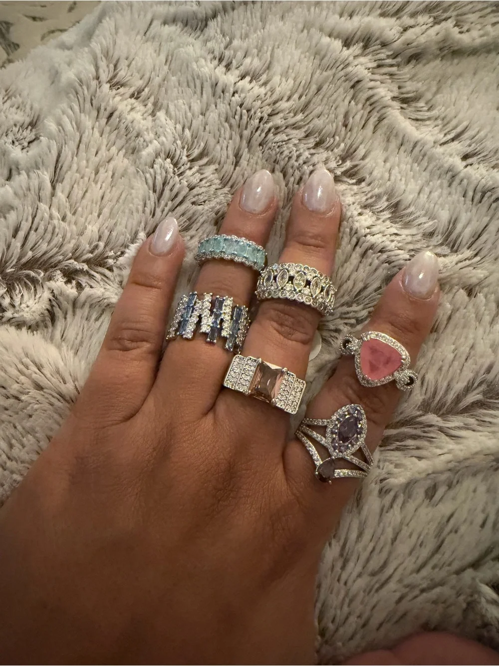 Lot of 6 BP size 7 rings